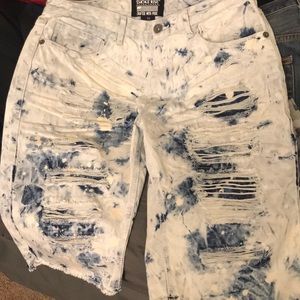Bleached Styled Men Jean Shorts NWOT